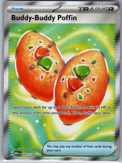 Buddy-Buddy Poffin 167/132 ME01: Mega Evolution - Pokemon Card - NM - Image 1