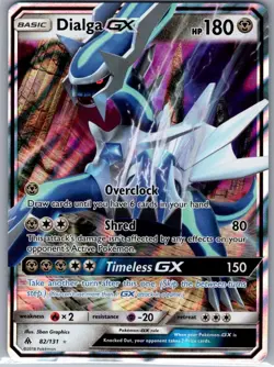 Dialga GX 82/131 SM - Forbidden Light - Pokemon Card - NM - Image 1