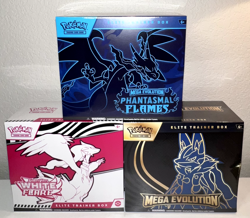 Pokemon Mega Evolution Elite Trainer Box ETB, White Flare, Phantasmal Flames ETB - Image 1