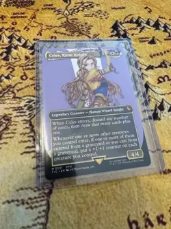 MTG English Celes, Rune Knight (Borderless) NM Normal Commander: FINAL FANTASY - Image 1