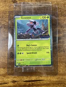 Pokemon TCG Genesect 8/94 Phantasmal Flames Stamped & Sealed Holo Rare w Swirl! - Image 1