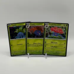 Oddish Gloom Vileplume Cosmos Holo Set Phantasmal Flames Pokemon Master Promo - Image 1