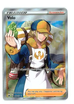 Volo Full Art Trainer - 151/159 Crown Zenith - Pokemon TCG Near Mint NM - Image 1