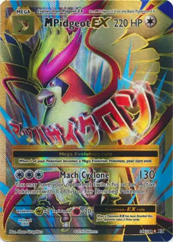 Heavily Played Mega-Pidgeot-EX - 105/108 - Full Art Ultra Rare Pokemon Evolution - Image 1