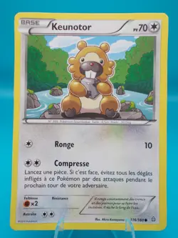 Bidoof 116/160 XY - Primal Clash FRENCH Pokemon TCG Regular Lightly Played - Image 1