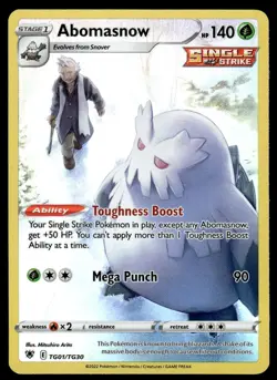 Pokemon TCG SWSH10: Astral Radiance #TG01/TG30 Abomasnow NM - Image 1