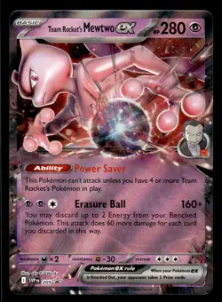 Pokemon TCG SV: Scarlet & Violet Promo Cards #205 Team Rocket's Mewtwo ex - Image 1