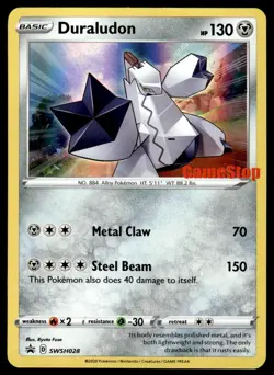 Pokemon TCG SWSH: Sword & Shield Promo Cards #SWSH028 Duraludon LP - Image 1