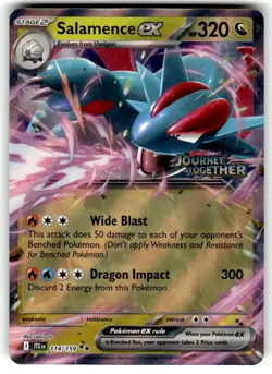 Pokemon TCG SV Promos #114/159 Salamence EX (Stamped) NM - Image 1