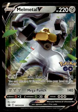 Pokemon TCG SWSH: Sword & Shield Promo Cards #SWSH224 Melmetal V Holo NM - Image 1