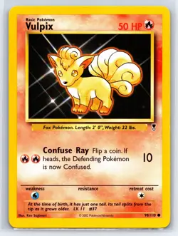 2002 Pokemon TCG Legendary Collection Vulpix - 98/110 - Very Lightly Played - Image 3
