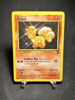 2000 Pokemon TCG Base Set 2 Vulpix 99/130 Common - MP - Image 1