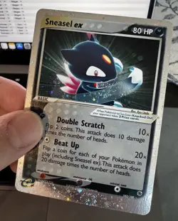 Pokemon TCG: Sneasel ex - Ruby & Sapphire 103/109 - MINT with DOUBLE SWIRL 🌀🌀 - Image 3
