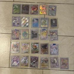 Pokemon Full Art Rare Card Collection of 26 Pokemon Cards - Mew Pikachu Mewtwo - Image 1