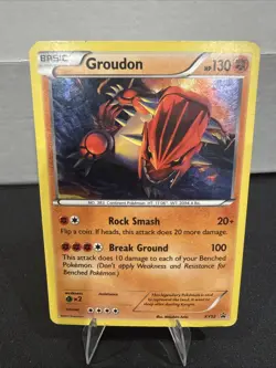 Groudon XY52 XY Holo Black Star Promo Pokemon - Image 1