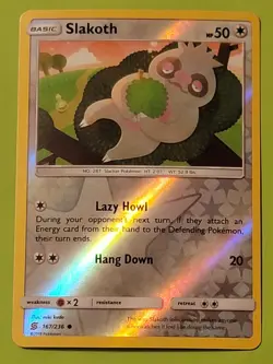 Slakoth 167/236 Common Unified Minds Pokemon TCG Reverse Holo - Image 1