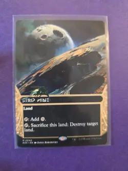 MTG Strip Mine Borderless Edge Of Eternities: Stellar Sights - Image 1
