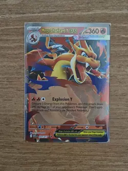 Mega Charizard Y Ex 022/217 Holo Card - Pokemon Ascended Heroes Near Mint - Image 1