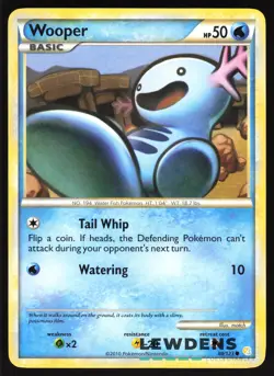 Wooper - 88/123 - Common - HeartGold SoulSilver - Pokemon Card - 2 - Image 1