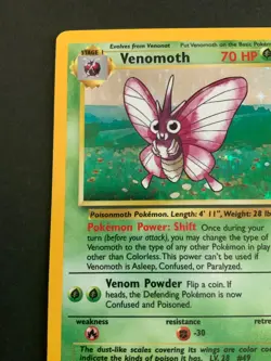 Pokemon Venomoth Holo Jungle 13/64 Rare Vintage 1999 - Image 2