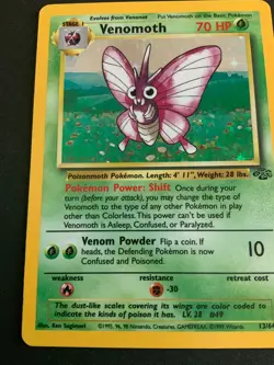 Pokemon Venomoth Holo Jungle 13/64 Rare Vintage 1999 - Image 5