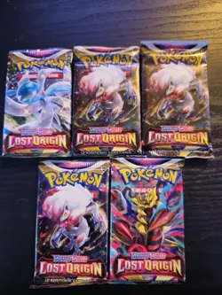 Pokemon TCG Sword & Shield Lost Origin Booster Packs (5) English - Image 1