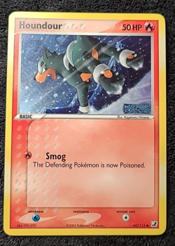 Pokemon Card - Houndour Unseen Forces 60/115 Common Reverse Holo Stamped - Image 3