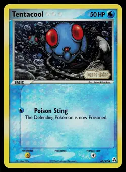 Pokemon Legend Maker 66/92 Tentacool Reverse Holo STAMPED Pokemon Card - Image 1
