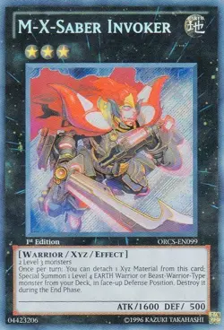 Yugioh! MP M-X-Saber Invoker - ORCS-EN099 - Secret Rare - Unlimited Edition Mode - Image 1