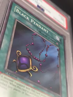 Yu-Gi-Oh! TCG: Black Pendant MRL-003, Super Rare, 1st Edition, PSA 7 - Image 3