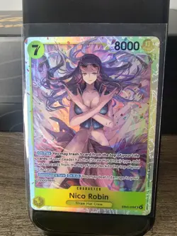 Bandai Nico Robin EB03 SR Full Art Holo 8000 Power One Piece Card EB03-055 - Image 1