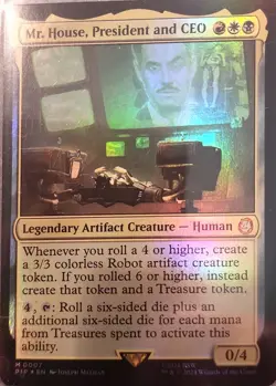 MTG Mr. House, President and CEO Universes Beyond: Fallout Foil - Image 1