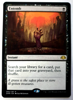 MTG Dominaria Remastered - Entomb - Rare - #082 - NM - Image 1