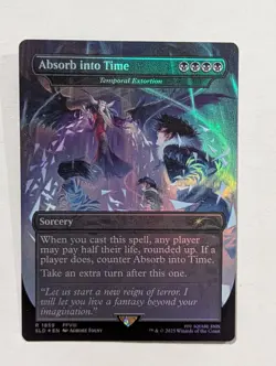 Absorb into Time - Temporal Extortion - Secret Lair Final Fantasy SLD - Ex NM - Image 1