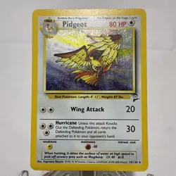 Vintage Base Set 2 Pidgeot Pokemon Card #14 Authentic 1999 WOTC Wizard C - Image 1