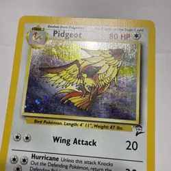 Vintage Base Set 2 Pidgeot Pokemon Card #14 Authentic 1999 WOTC Wizard C - Image 2