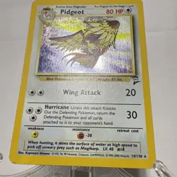 Vintage Base Set 2 Pidgeot Pokemon Card #14 Authentic 1999 WOTC Wizard C - Image 3
