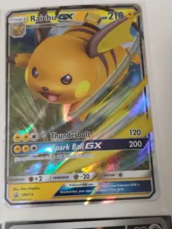 Pokemon Illustration Rare-Secret Rare-Raichu GX-Promo-Full Art Holo Card Lot - Image 5