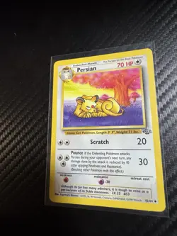 Meowth And Persian Vintage Jungle Set Original Pokemon Cards - Image 2