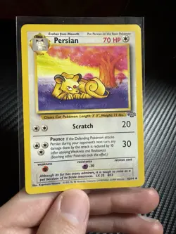 Meowth And Persian Vintage Jungle Set Original Pokemon Cards - Image 3