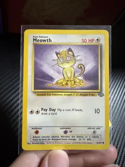 Meowth And Persian Vintage Jungle Set Original Pokemon Cards - Image 4