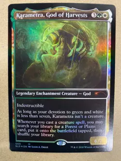 MTG 1x FOIL Karametra, God of Harvests 69 Secret Lair Drop Magic Gathering x1 NM - Image 1