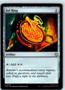 Sol Ring Foil Commander: Teenage Mutant Ninja Turtles 59 NM MTG Card - Image 1