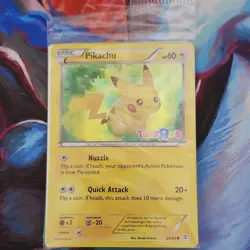 Pokemon Pikachu Toys R Us Stamped Promo Holo card, Sealed, 26/83, Generations - Image 1