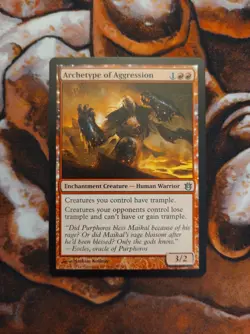 NM Archetype of Aggression Born of the Gods MTG Magic the Gathering 1st Edition - Image 1