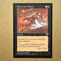 MTG ~ Phyrexian Tribute ~ MI Mirage ~ Rare Sorcery ~ English ~ LP - Image 1