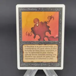 Nether Shadow MTG Unlimited Rare Black Creature Near-Mint x1 - Image 1