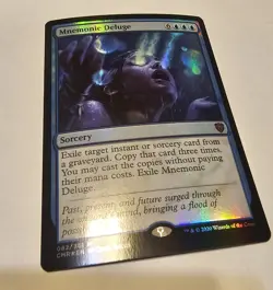 Mnemonic Deluge Commander Legends Foil MTG Magic The Gathering NM - Image 1