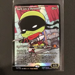 MTG TMNT - Dark Leo & Shredder - 0289 Showcase Foil - Mythic Rare - MINT - Image 1