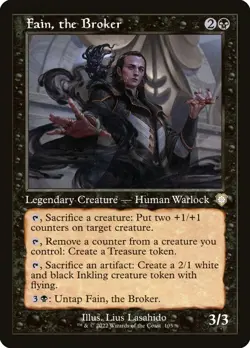 MTG - Fain, the Broker (Retro) - The Brothers' War - X1 - (NM) - #U6754 - Image 1